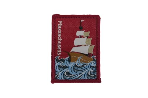 DIME BAGS Austauschbare Flicken, Klettverschluss-Patches für Rucksäcke, Mützen, Jacken und Dime-Taschen (Bundesstaat - Massachusetts) von DIME BAGS