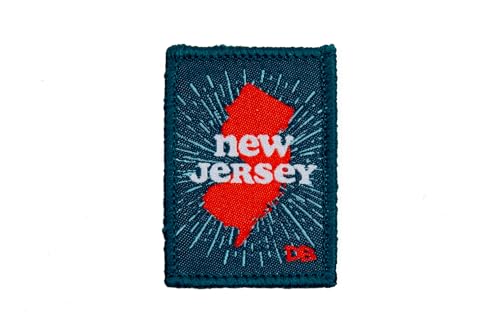 DIME BAGS Austauschbare Flicken, Klettverschluss-Patches für Rucksäcke, Mützen, Jacken und Dime-Taschen (Bundesstaat – New Jersey) von DIME BAGS