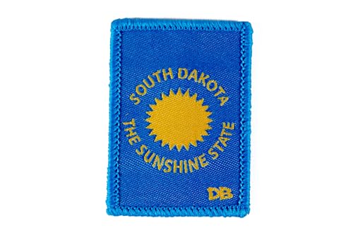 DIME BAGS Austauschbare Flicken, Klettverschluss-Patches für Rucksäcke, Mützen, Jacken und Dime-Taschen (Bundesstaat South Dakota) von DIME BAGS