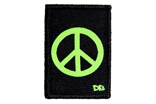 DIME BAGS Austauschbare Flicken, Klettverschluss-Patches für Rucksäcke, Mützen, Jacken und Dime-Taschen (Friedenszeichen) von DIME BAGS