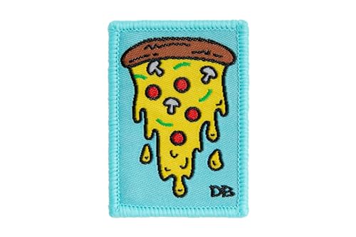 DIME BAGS Austauschbare Flicken, Klettverschluss-Patches für Rucksäcke, Mützen, Jacken und Dime-Taschen (Pizza) von DIME BAGS
