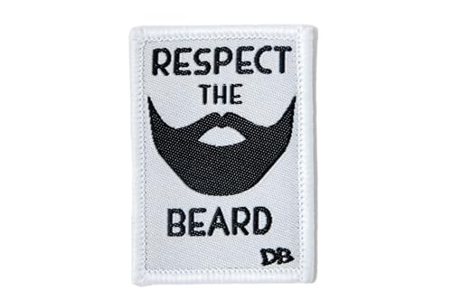 DIME BAGS Austauschbare Flicken, Klettverschluss-Patches für Rucksäcke, Mützen, Jacken und Dime-Taschen (Respect The Beard) von DIME BAGS