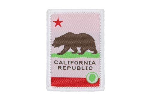 DIME BAGS Austauschbare Flicken, Klettverschluss-Patches für Rucksäcke, Mützen, Jacken und Dime-Taschen (Staat - Kalifornien) von DIME BAGS