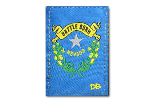 DIME BAGS Austauschbare Flicken, Klettverschluss-Patches für Rucksäcke, Mützen, Jacken und Dime-Taschen (Staat – Nevada) von DIME BAGS