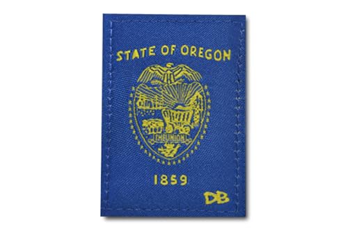 DIME BAGS Austauschbare Flicken, Klettverschluss-Patches für Rucksäcke, Mützen, Jacken und Dime-Taschen (Staat – Oregon) von DIME BAGS
