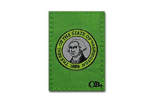 DIME BAGS Austauschbare Flicken, Klettverschluss-Patches für Rucksäcke, Mützen, Jacken und Dime-Taschen (Staat – Washington) von DIME BAGS
