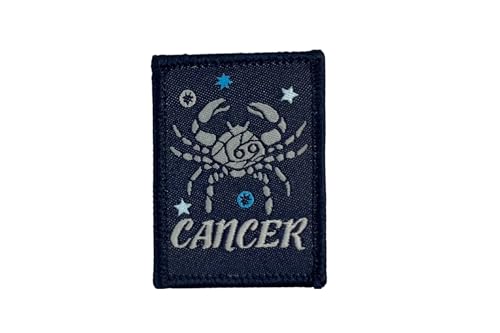DIME BAGS Austauschbare Flicken, Klettverschluss-Patches für Rucksäcke, Mützen, Jacken und Dime-Taschen (Sternzeichen – Krebs) von DIME BAGS