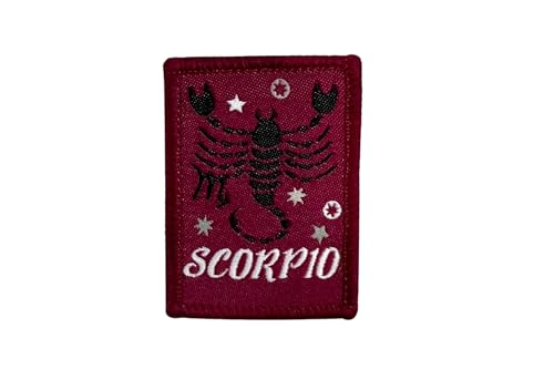 DIME BAGS Austauschbare Flicken, Klettverschluss-Patches für Rucksäcke, Mützen, Jacken und Dime-Taschen (Sternzeichen – Skorpion) von DIME BAGS