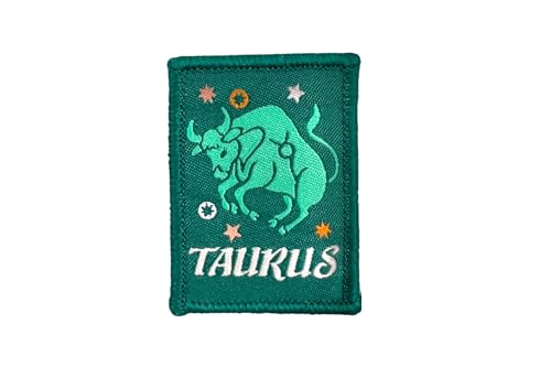 DIME BAGS Austauschbare Flicken, Klettverschluss-Patches für Rucksäcke, Mützen, Jacken und Dime-Taschen (Sternzeichen – Stier) von DIME BAGS