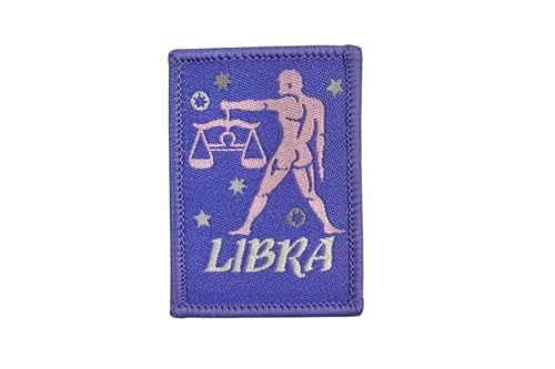 DIME BAGS Austauschbare Flicken, Klettverschluss-Patches für Rucksäcke, Mützen, Jacken und Dime-Taschen (Sternzeichen – Waage) von DIME BAGS
