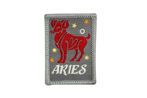 DIME BAGS Austauschbare Flicken, Klettverschluss-Patches für Rucksäcke, Mützen, Jacken und Dime-Taschen (Sternzeichen – Widder) von DIME BAGS