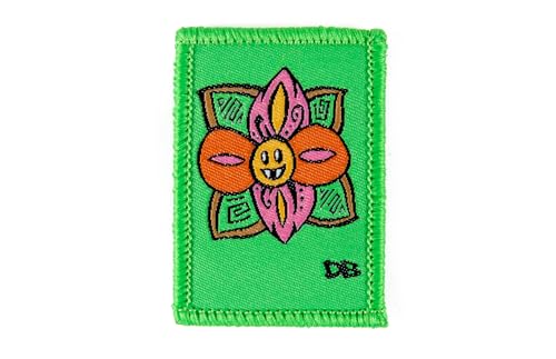 DIME BAGS Austauschbare Flicken | Klettverschluss-Aufnäher für Rucksäcke, Mützen, Jacken und Dime-Taschen (Ellie Paisley Fanged Flower) von DIME BAGS