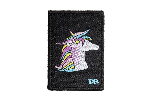 DIME BAGS Austauschbare Flicken | Klettverschluss-Patches für Rucksäcke, Mützen, Jacken und Dime-Taschen (Einhorn) von DIME BAGS