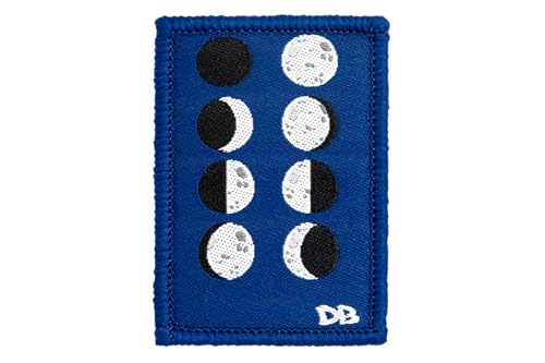 DIME BAGS Austauschbare Flicken | Klettverschluss-Patches für Rucksäcke, Mützen, Jacken und Dime-Taschen (Mondphasen) von DIME BAGS
