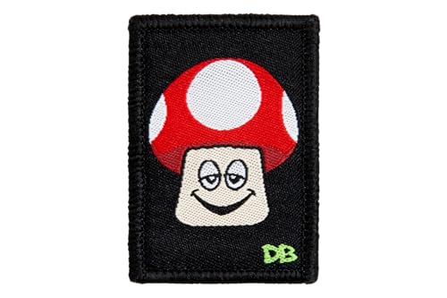DIME BAGS Austauschbare Flicken | Klettverschluss-Patches für Rucksäcke, Mützen, Jacken und Dime-Taschen (Pilz) von DIME BAGS