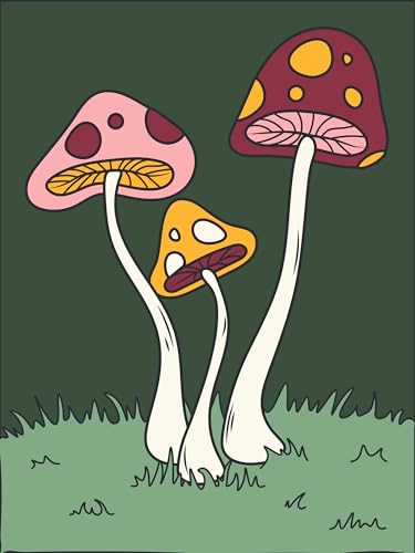 DIME BAGS Austauschbare Flicken | Klettverschluss-Patches für Rucksäcke, Mützen, Jacken und Dime-Taschen (Shrooms) von DIME BAGS