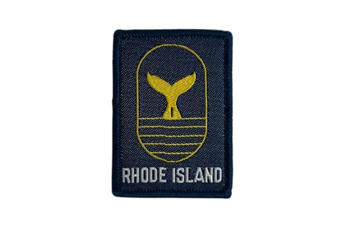 DIME BAGS Austauschbare Flicken | Klettverschluss-Patches für Rucksäcke, Mützen, Jacken und Dime-Taschen (Staat – Rhode Island) von DIME BAGS