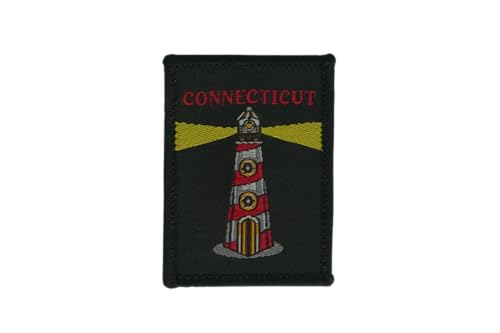 DIME BAGS Austauschbare Flicken | Klettverschluss-Patches für Rucksäcke, Mützen, Jacken und Dime-Taschen (State - Connecticut) von DIME BAGS
