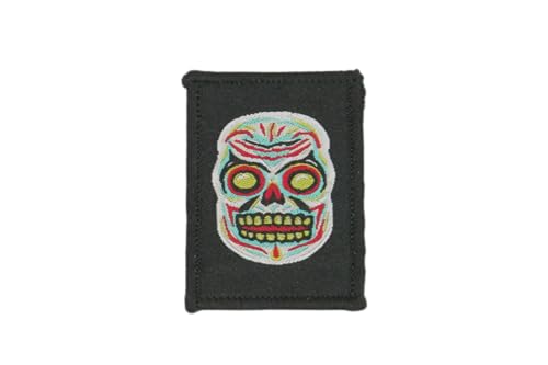DIME BAGS Austauschbare Flicken | Klettverschluss-Patches für Rucksäcke, Mützen, Jacken und Dime-Taschen (Totenkopf) von DIME BAGS