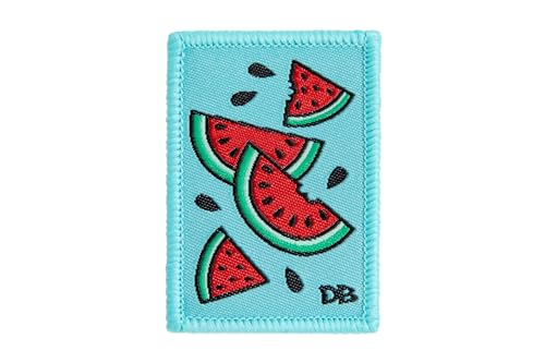 DIME BAGS Austauschbare Flicken | Klettverschluss-Patches für Rucksäcke, Mützen, Jacken und Dime-Taschen (Wassermelone) von DIME BAGS