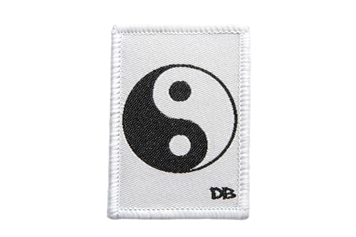 DIME BAGS Austauschbare Flicken | Klettverschluss-Patches für Rucksäcke, Mützen, Jacken und Dime-Taschen (Yin Yang) von DIME BAGS
