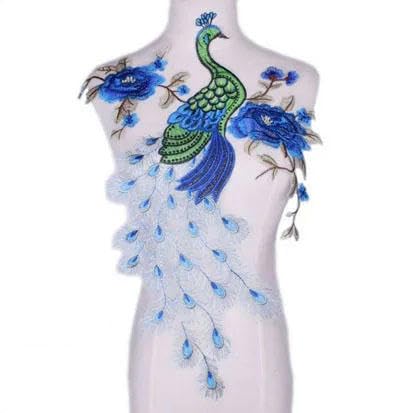 Bestickter Blumen-Ausschnitt, Halsband-Besatz, 1 Stück, bestickter blauer Spitzenstoff, Halsausschnitt, Kragenapplikation, Stickerei, Aufnäher, Nähstoff, DIY-Zubehör, 8–1 Stück (14) von DIMEIYAN
