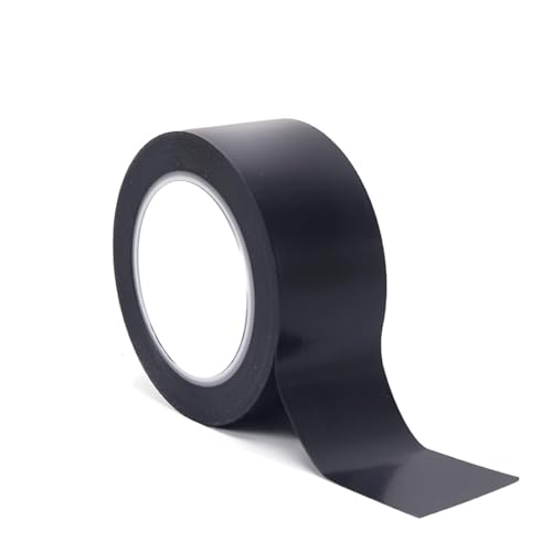 DIMEIYAN Bodenmarkierungsband, Warnbandrolle, schwarzes Klebeband, selbstklebendes Markierungs- und Absperrband, Einzelrolle, PVC-Markierungs- und Warnband, 48 mm x 33 m, 1 Packung(45MM x 33Meter) von DIMEIYAN