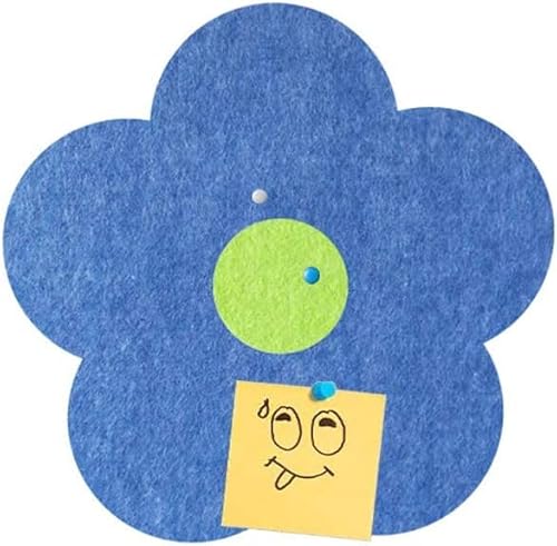 Filz-Korkplatte, Filz-Pinnwand, Filztafelfliesen, selbstklebend, Memotafeln, Wandaufkleber, Mini-Pinnwand for Heim- und Bürodekoration(Dark Blue) von DIMEIYAN