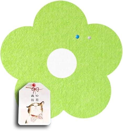 Filz-Korkplatte, Filz-Pinnwand, Filztafelfliesen, selbstklebend, Memotafeln, Wandaufkleber, Mini-Pinnwand for Heim- und Bürodekoration(Emerald Green) von DIMEIYAN