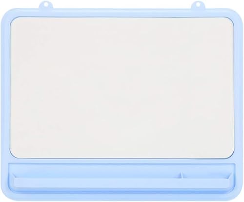 Filz-Korkplatte, Filz-Pinnwand, magnetische Whiteboard-Trockenlöschtafel mit Aufbewahrungstasche, Harzrahmen, for Kühlschrank, Schließfach, Büro(Vtical) von DIMEIYAN