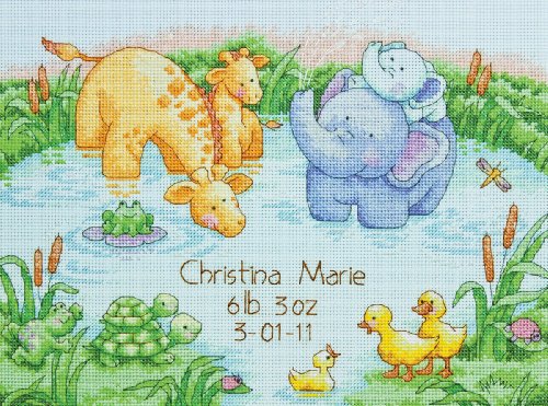 Dimensions PN-0186836 Maße X Stitch-Geburtsaufzeichnung: Little Pond, 100% Baumwolle, blau, 30 x 22 x 0.1 cm Dimensions PN-0186836 Maße X Stitch-Geburtsaufzeichnung: Little Pond, 100% Baumwolle, blau, 30 x 22 x 0.1 cm von Dimensions