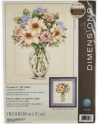 DIMENSIONS Zählmusterpackung mit Zählmuster, Weiß, Rosa, Grün, Violett von Dimensions