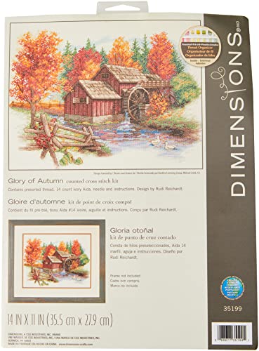 Dimensions Gezählter Kreuzstick Set, Glory of Autumn von Dimensions