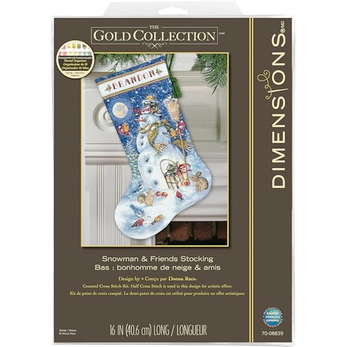 Dimensions Gold Collection -Snowman & Friends von Dimensions