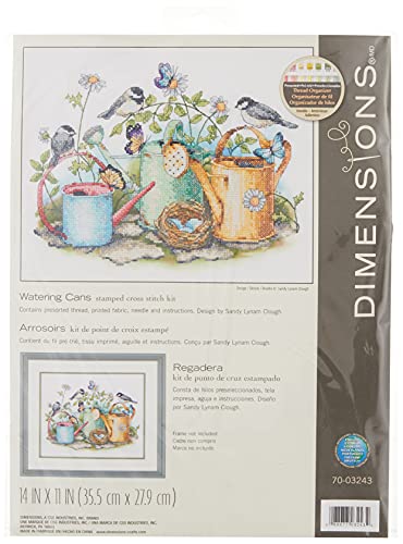 Dimensions Kreuzstich-Set (inkl. Vorlage, Nadel und Anleitung), Watering Cans von Dimensions