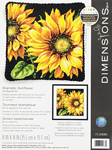 Dimensions Needlecrafts Maße Dramatische Sonnenblume Tapisserie Kit, 71–20083, verschieden, One Size von Dimensions