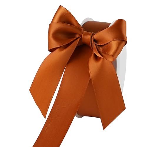 DINDOSAL Doppelseitiges Satinband, 2,5 cm, Kupferband, Polyester-Seidenband für Geschenkverpackungen, Basteln, Hochzeit, Dekoration, Geburtstag, Babyparty, Blumenstrauß, 23 m DINDOSAL Doppelseitiges Satinband, 2,5 cm, Kupferband, Polyester-Seidenband für Geschenkverpackungen, Basteln, Hochzeit, Dekoration, Geburtstag, Babyparty, Blumenstrauß, 23 m von DINDOSAL