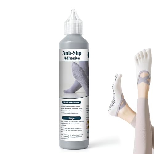 DINGSEN Sock Stop, Sockenstopper Flüssig, Sockenstopper für Wollsocken - 100 g Grau, Waschbar, Latexfrei, mit Präzisionsspitze, Socken Stopper Flüssigkeit für Erwachsene, Senioren & Haustiere DINGSEN Sock Stop, Sockenstopper Flüssig, Sockenstopper für Wollsocken - 100 g Grau, Waschbar, Latexfrei, mit Präzisionsspitze, Socken Stopper Flüssigkeit für Erwachsene, Senioren & Haustiere von DINGSEN