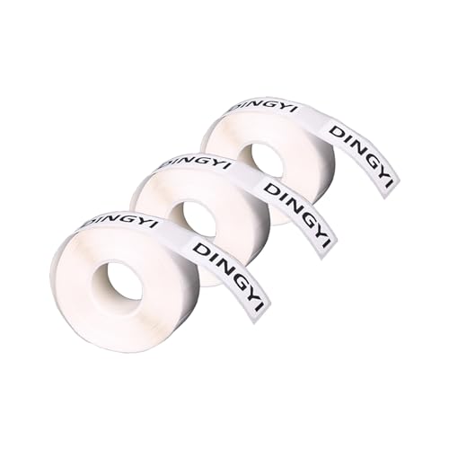 DINGYI 3 Rollen kompatibel mit D35 Etiketten, weiß, klebrig, wasserdicht, 12 x 30 mm, 230 Etiketten, Thermodruckerpapier für Bürobedarf, Schule, Zuhause (3) von DINGYI