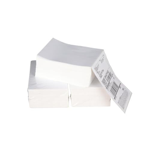 DINGYI 500 Thermo-Transportetiketten mit Perforationen, handelsübliches Druckpapier, kompatibel mit EBay, Amazon, UPS und den meisten Kurierunternehmen (1500 Etiketten) von DINGYI