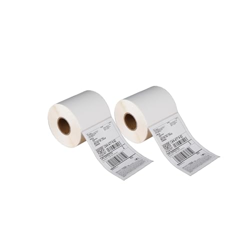 DINGYI Thermodrucker-Etiketten, 4 x 6 Stück, mit 500 perforierten Versandetiketten pro Rolle, kompatibel mit EBay, Amazon, UPS und anderen Kurierunternehmen (kommerzielle Qualität) (1000 Etiketten) von DINGYI