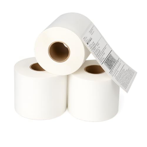 DINGYI Thermodrucker-Etiketten, 4 x 6 Stück, mit 500 perforierten Versandetiketten pro Rolle, kompatibel mit EBay, Amazon, UPS und anderen Kurierunternehmen (kommerzielle Qualität) (1500 Etiketten) von DINGYI