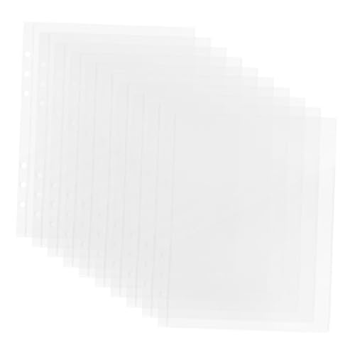 10 Stück Transparente Aufbewahrungstasche Seitenschutzhüllen Aus Kunststoff Ordnertaschen Aus Kunststoff Plastikumschläge Für Ordnertaschen Ordner Organizer Mit Taschen von DINHEAROM