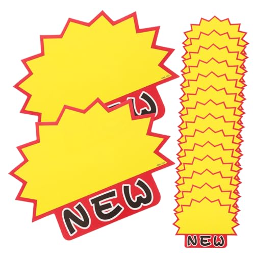 100 Stück Preisetiketten für Einzelhandel Vielseitige Verkaufs und Preisschilder für Flohmärkte Geschäfte und Veranstaltungen Robuste Auffällige Designs Papierqualität von DINHEAROM