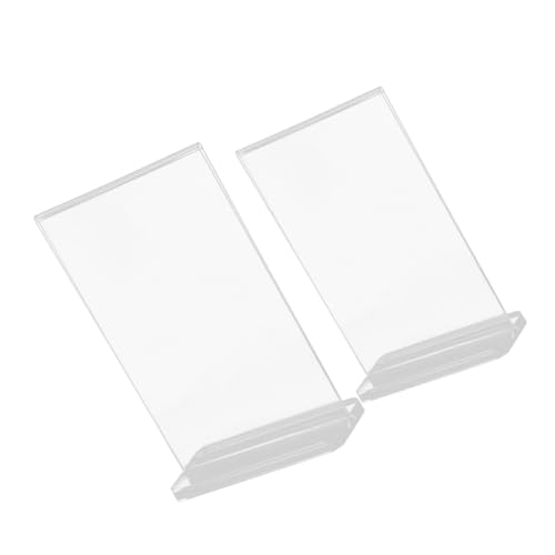 2Stücke Tischkartenhalter aus Acryl Doppelseitiger Aufsteller für Menükarten und Preise Stabiler Display für Hochzeit Restaurant und Ausstellungen 2Stücke Tischkartenhalter aus Acryl Doppelseitiger Aufsteller für Menükarten und Preise Stabiler Display für Hochzeit Restaurant und Ausstellungen von DINHEAROM