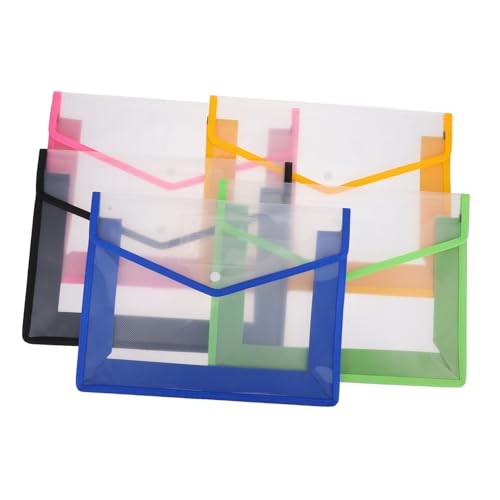 5Stücke Aktenordner Wasserdichte Fächermappe mit Druckknopfverschluss für Büro Schule und Dokumentenorganisation 5Stücke Aktenordner Wasserdichte Fächermappe mit Druckknopfverschluss für Büro Schule und Dokumentenorganisation von DINHEAROM