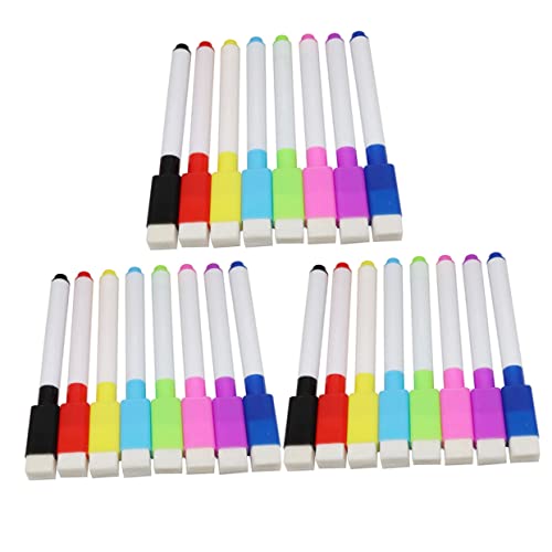 DINHEAROM 1 Satz Magnetische Abwischbare Marker mit Radiergummi Bunte Farbmarkierungen für Whiteboards und mit Magnetischem Rücken für Einfache Aufbewahrung DINHEAROM 1 Satz Magnetische Abwischbare Marker mit Radiergummi Bunte Farbmarkierungen für Whiteboards und mit Magnetischem Rücken für Einfache Aufbewahrung von DINHEAROM