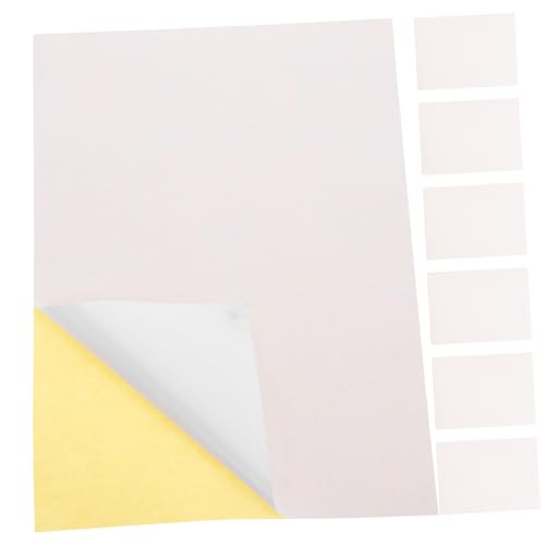 DINHEAROM 100 Blatt Bedruckbares Vinyl Aufkleberpapier Selbstklebend Wasserfest Kompatibel mit Tintenstrahldruckern und Laserdruckern Vielseitig Einsetzbar für Etiketten und Beschriftungen von DINHEAROM