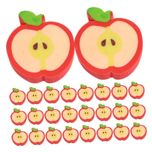 DINHEAROM 100Stücke Süße Apfel Radiergummis für Radierer aus Material Langlebig und Sicher Schule und Bastelprojekte Einfach zu Verwenden Mitgebsel DINHEAROM 100Stücke Süße Apfel Radiergummis für Radierer aus Material Langlebig und Sicher Schule und Bastelprojekte Einfach zu Verwenden Mitgebsel von DINHEAROM