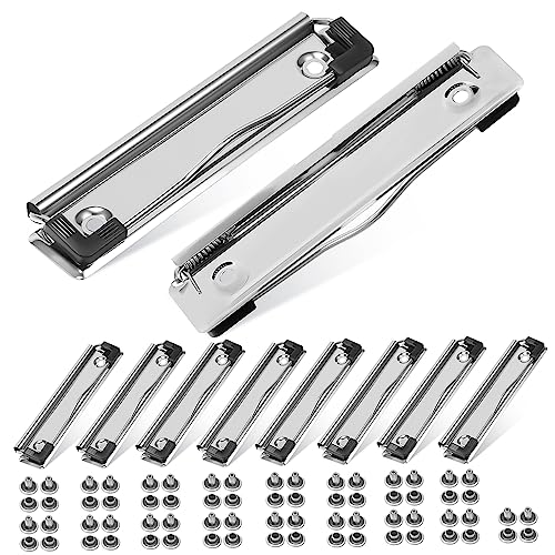 DINHEAROM 10Stücke Montierbare Zwischenablage Clips aus Robuste Hartboard Klemmen mit Nägeln für Schul Büro und Klassenzimmeranwendungen für Dokumente und Berichte von DINHEAROM